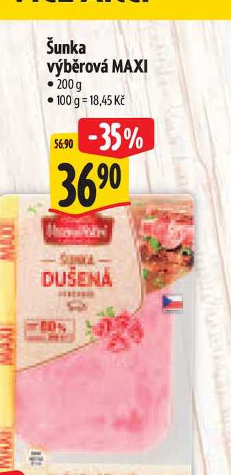   Šunka výběrová MAXI 200 g 