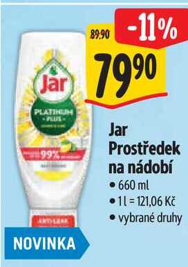 Jar Prostředek na nádobí, 660 ml Albert