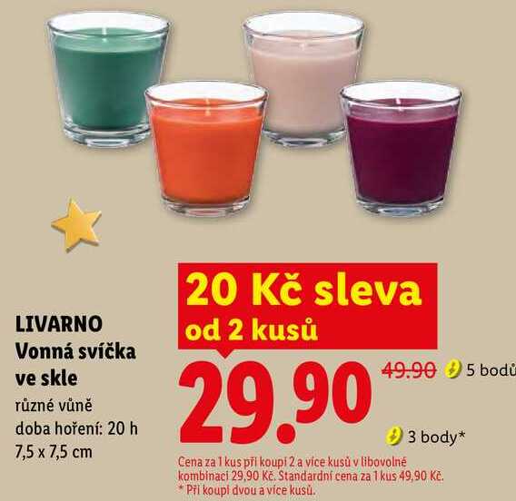 LIVARNO Vonná svíčka ve skle, různé vůně