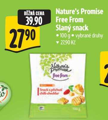 Nature's Promise Free From Slaný snack, 100 g