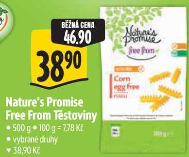 Nature's Promise Free From Těstoviny, 500 g