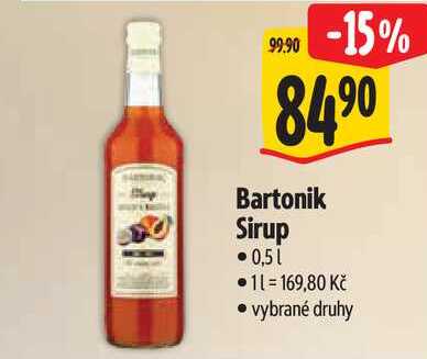 Bartonik Sirup, 0,5 l