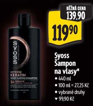 Syoss Sampon na vlasy, 440ml