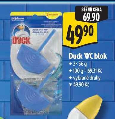 Duck WC blok, 2x 36 g