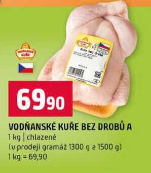 VODŇANSKÉ KUŘE BEZ DROBŮ A 1 kg chlazené