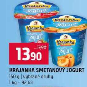 KRAJANKA SMETANOVÝ JOGURT 150 g vybrané druhy 