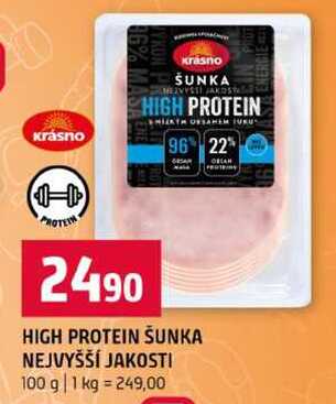 HIGH PROTEIN ŠUNKA NEJVYŠŠÍ JAKOSTI 100 g