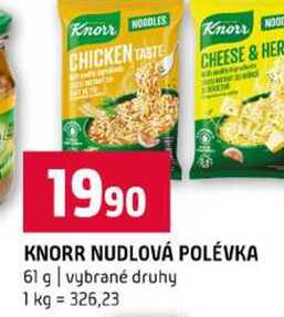 KNORR NUDLOVÁ POLÉVKA 61 g vybrané druhy 