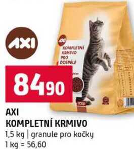 AXI KOMPLETNI KRMIVO 1,5 kg granule pro kočky
