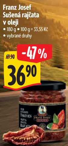 Franz Josef Sušená rajčata v oleji, 180 g