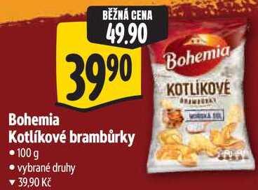 Bohemia  Kotlíkové brambůrky, 100 g