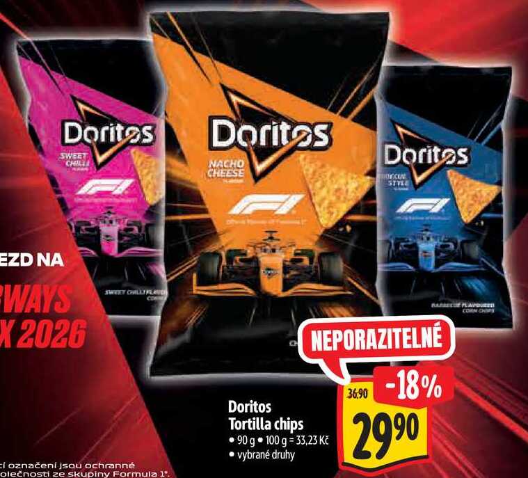 Doritos Tortilla chips, 90 g