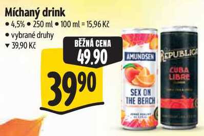 Míchaný drink, 250 ml