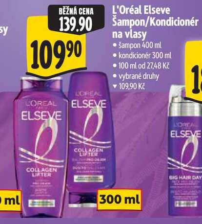 L'Oréal Elseve Kondicionér, 300 ml