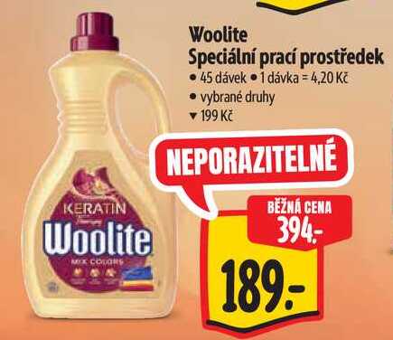 Woolite Speciální prací prostředek, 45 dávek