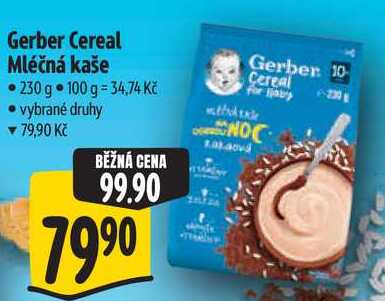 Gerber Cereal Mléčná kaše, 230 g Albert