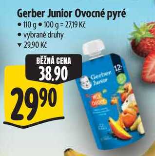 Gerber Junior Ovocné pyré, 110 g