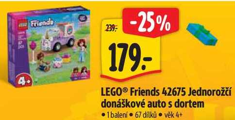 LEGO® Friends 42675 Jednorožčí donáškové auto s dortem Albert