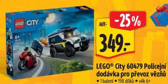 LEGO® City 60479 Policejní dodávka pro převoz vězňů