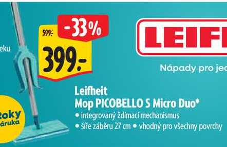 Leifheit Mop PICOBELLO S Micro Duo*