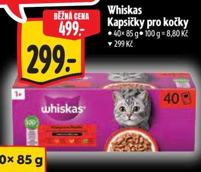 Whiskas Kapsičky pro kočky, 40x 85 g