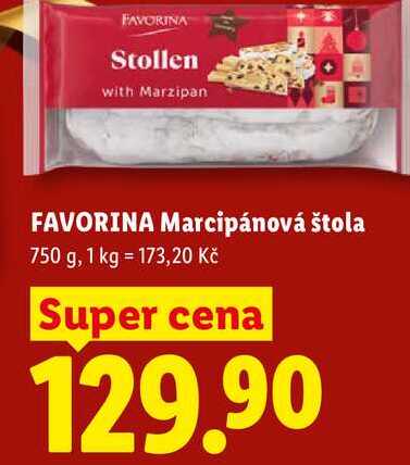 FAVORINA Marcipánová štola, 750 g  