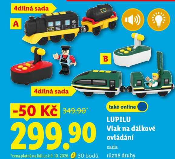 LUPILU Vlak na dálkové ovládání Lidl