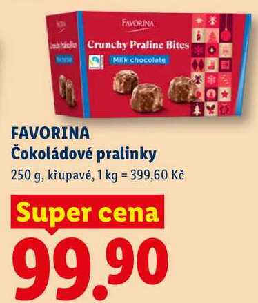 FAVORINA Čokoládové pralinky, 250 g 