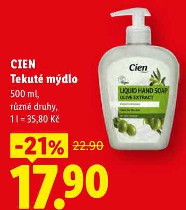 CIEN Tekuté mýdlo, 500 ml Lidl