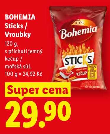 BOHEMIA Sticks/Vroubky, 120 g