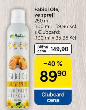 Fabiol Olej ve spreji, 250 ml