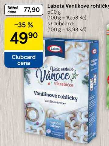 Labeta Vanilkové rohlíčky, 500 g