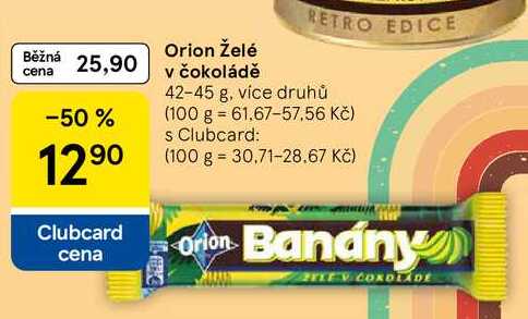 Orion Želé v čokoládě, 42-45 g, více druhů