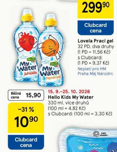 Hello Kids My Water, 330 ml, více druhů