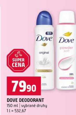 DOVE DEODORANT 150 ml vybrané druhy Terno