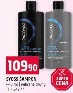 SYOSS ŠAMPON 440 ml vybrané druhy Terno