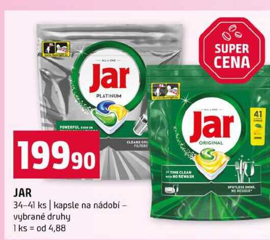 JAR 34-41 ks kapsle na nádobí vybrané druhy Terno