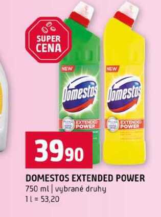 DOMESTOS EXTENDED POWER 750 ml vybrané druhy Terno