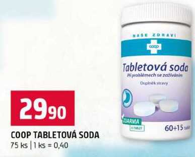 COOP TABLETOVÁ SODA 75 ks