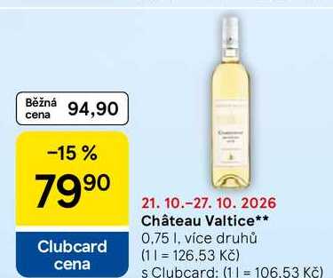 Château Valtice, 0,75 l, více druhů