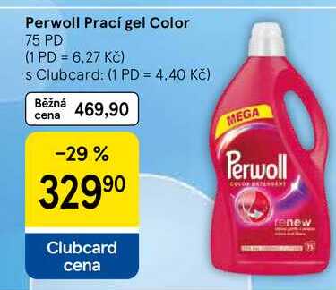 Perwoll Prací gel Color, 75 PD Tesco