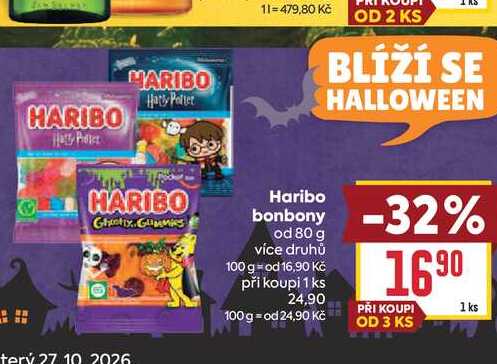 Haribo bonbony od 80 g