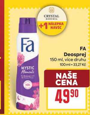 FA Deosprej 150 ml BILLA