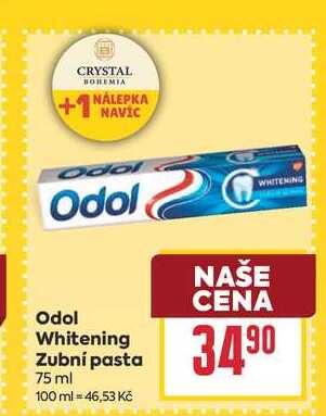 Odol Whitening Zubní pasta 75 ml BILLA