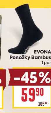 Ponožky Bambus 1 pár