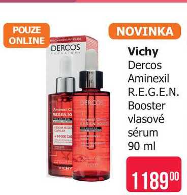 Vichy Dercos Aminexil R.E.G.E.N. Booster vlasové sérum 90 ml Teta drogerie