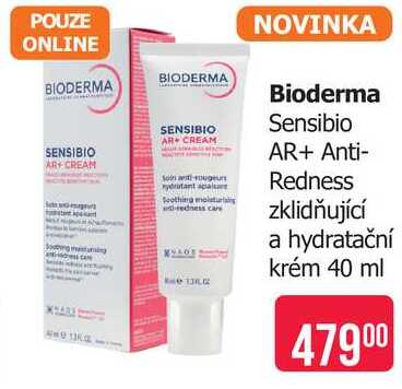 Bioderma Sensibio AR+ Anti-Redness zklidňující a hydratační krém 40 ml Teta drogerie