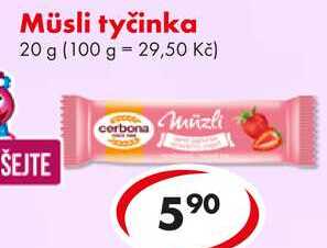Müsli tyčinka, 20 g 