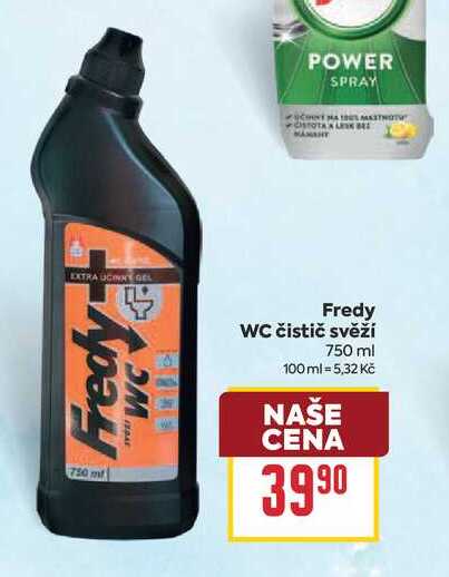 Fredy WC čistič svěží 750 ml BILLA