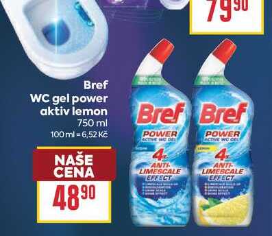 Bref WC gel power aktiv lemon 750ml BILLA